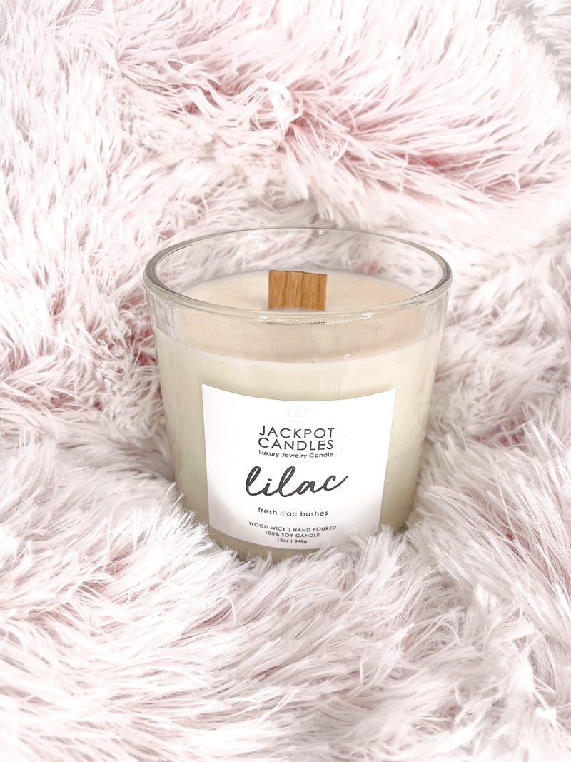 Jackpot Candles Lilac Candle with Ring Inside (Surprise Jewelry Valued at $15 to $5,000) Ring Size 7 - Image 5